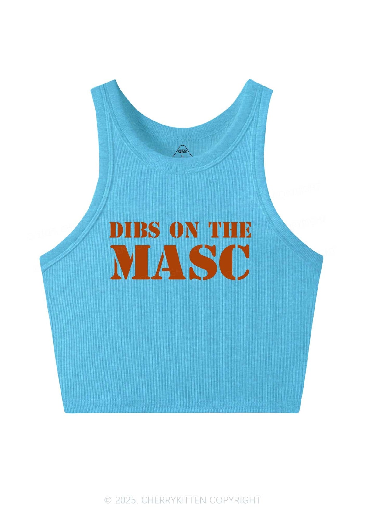 Dibs On The Masc Pride Y2K Crop Tank Top Cherrykitten