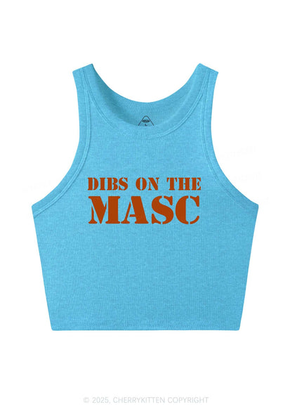 Dibs On The Masc Pride Y2K Crop Tank Top Cherrykitten