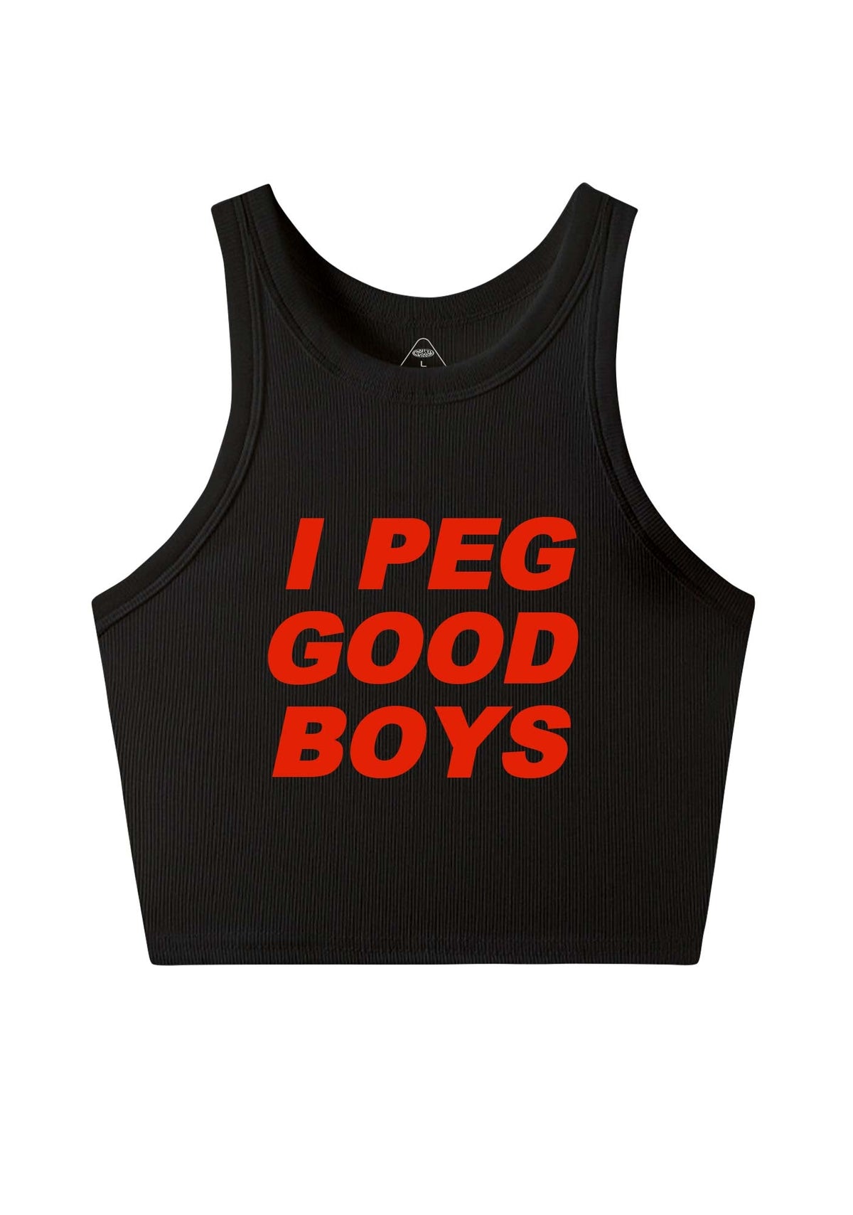 I Peg Good Boys Y2K Crop Tank Top Cherrykitten