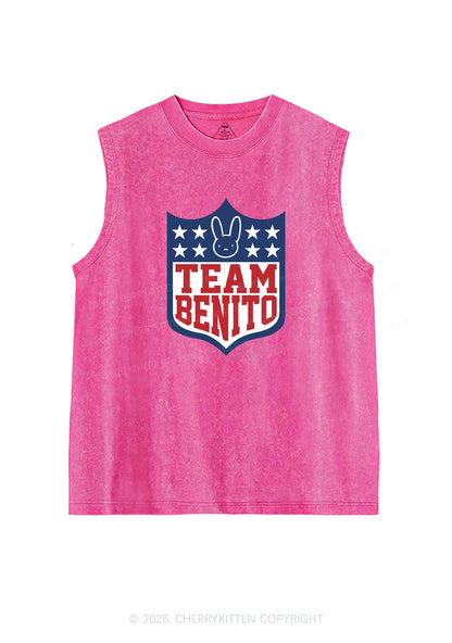 Team Bunny Y2K Washed Muscle Tank Cherrykitten