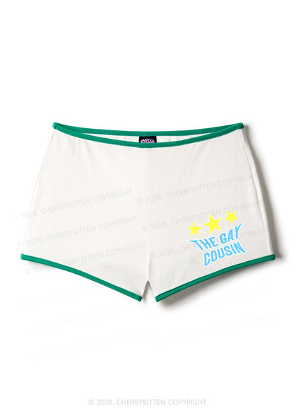 The Gay Cousin Pride Y2K Booty Shorts Cherrykitten