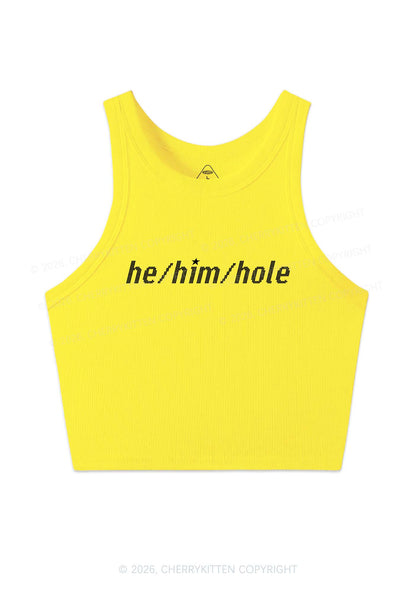 He Him Hole Pride Y2K Crop Tank Top Cherrykitten