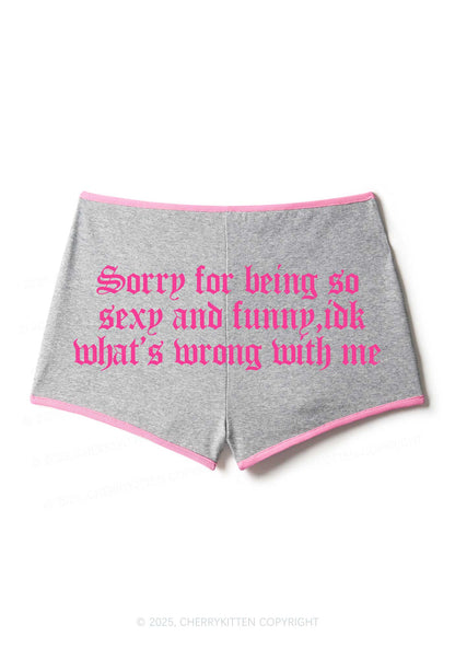 Sorry For Being So Funny Y2K Booty Shorts Cherrykitten