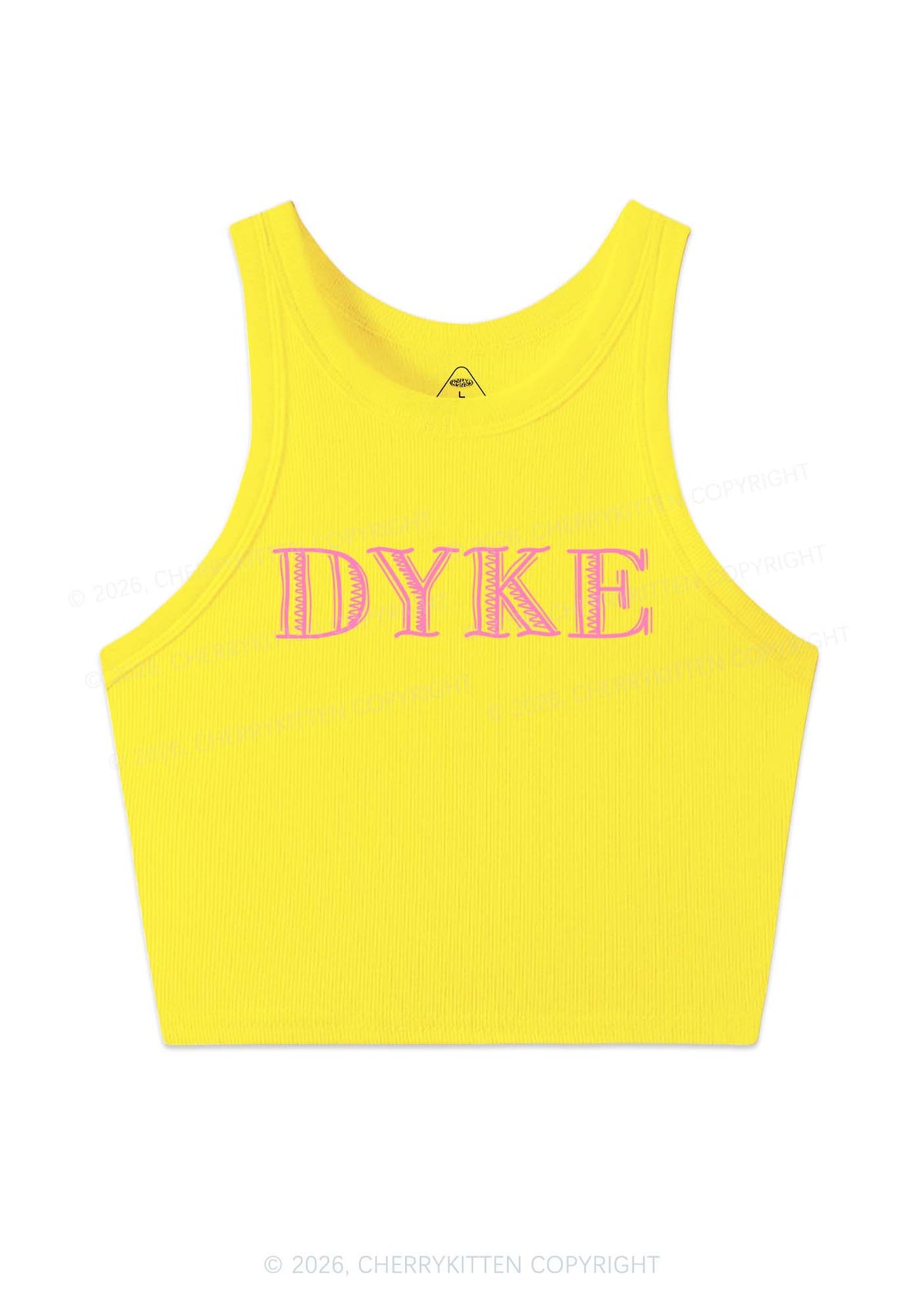 DYKE Y2K Crop Tank Top Cherrykitten