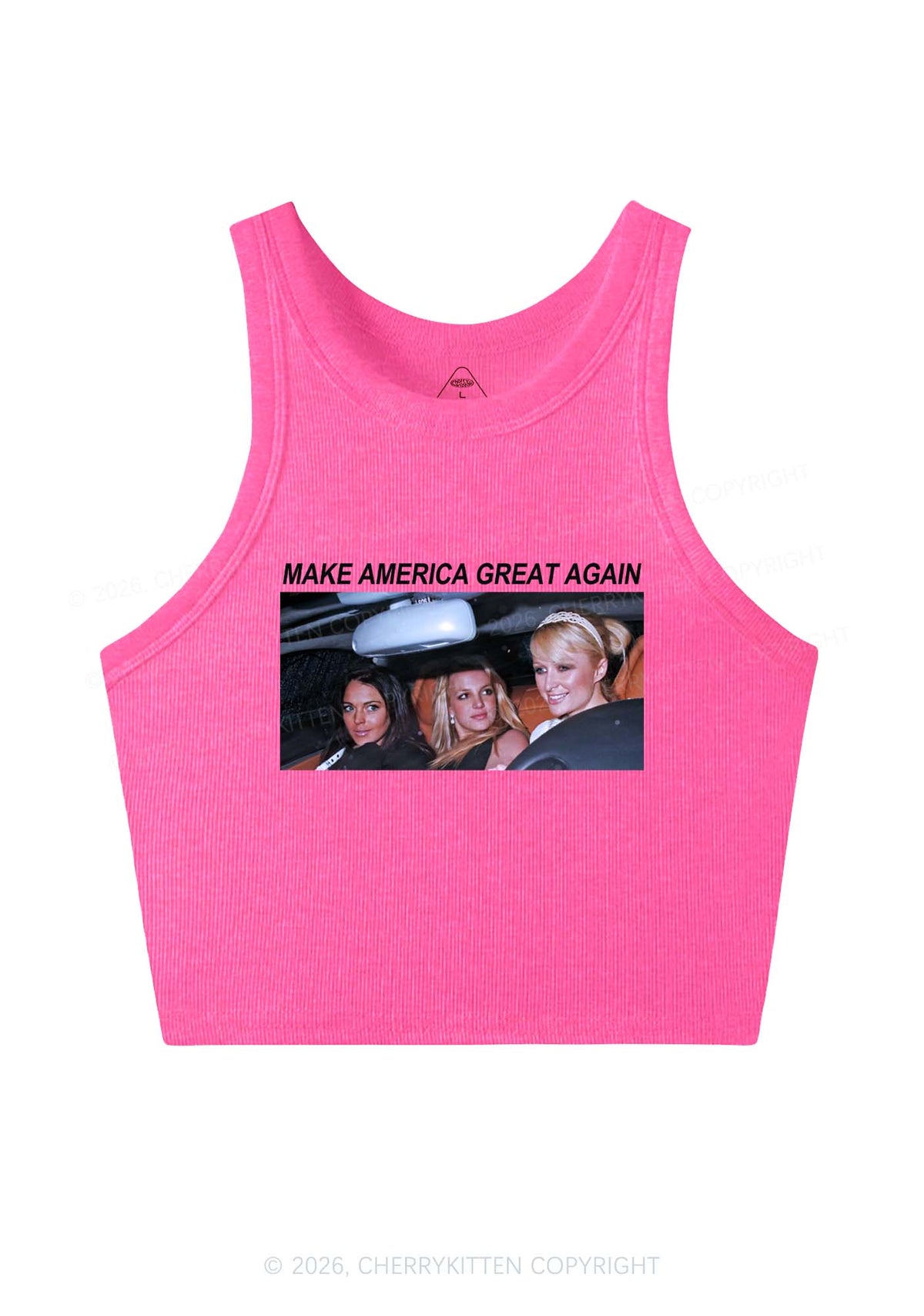 Make America Great Y2K Crop Tank Top Cherrykitten