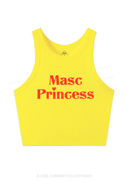 Masc Princess Pride Y2K Crop Tank Top Cherrykitten