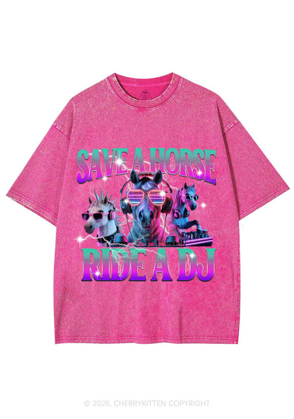Save DJ Horse Y2K Shirts Washed Tee Cherrykitten