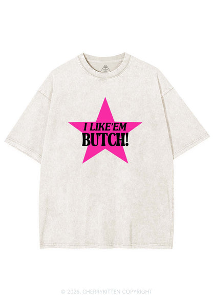 I Like Butch Pride Y2K Shirts Washed Tee Cherrykitten