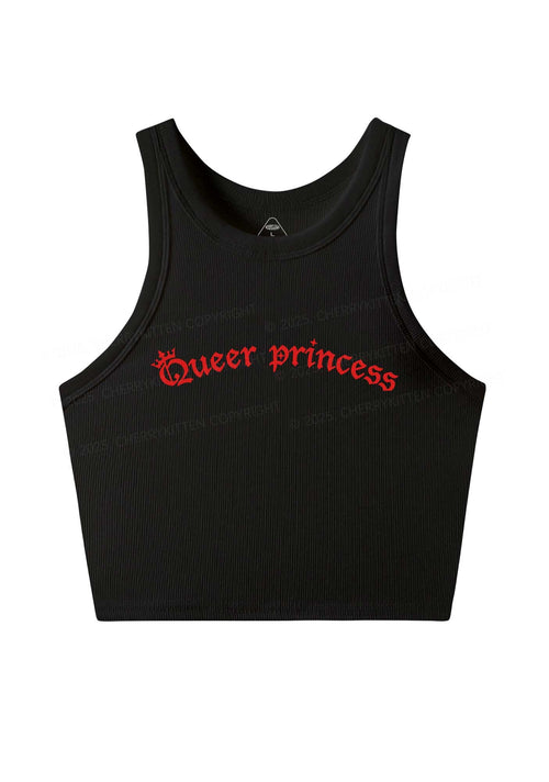 Gothic Queer Princess Pride Y2K Crop Tank Top Cherrykitten
