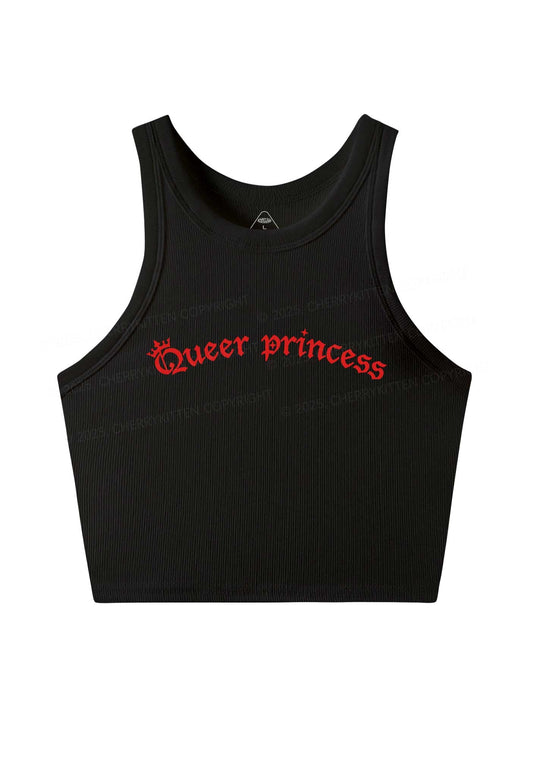 Gothic Queer Princess Pride Y2K Crop Tank Top Cherrykitten