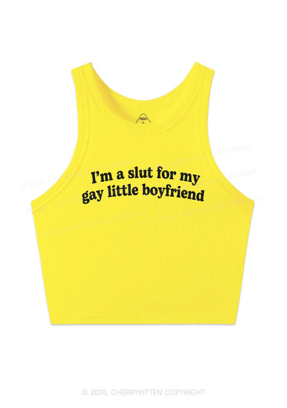 Slxt For My Gay BF Y2K Valentine's Day Crop Tank Top Cherrykitten