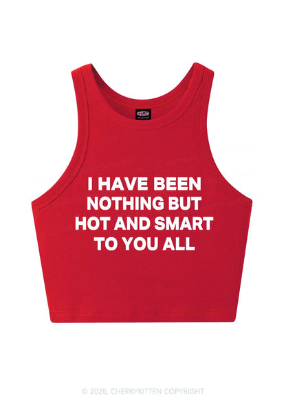 I Have Been Hot And Smart Y2K Crop Tank Top Cherrykitten