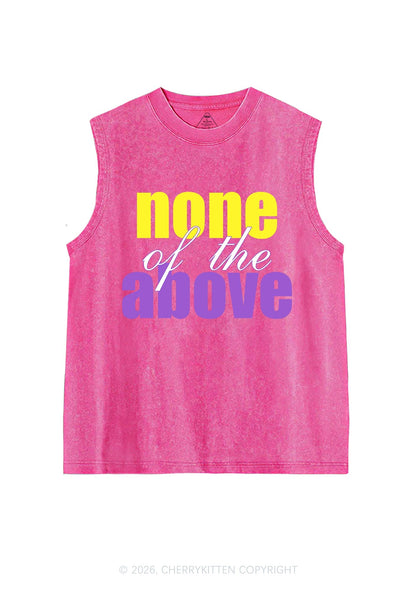 None Of The Above Pride Y2K Washed Muscle Tank Cherrykitten