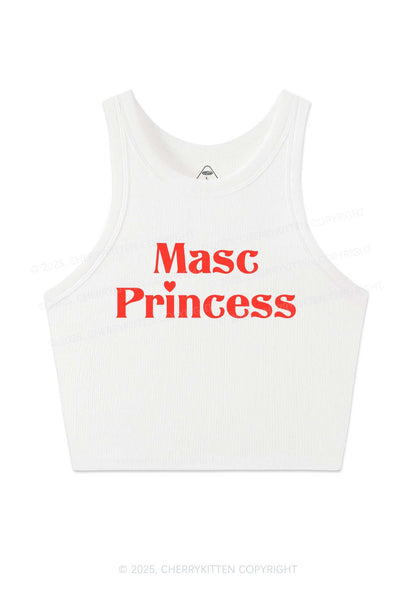 Masc Princess Pride Y2K Crop Tank Top Cherrykitten