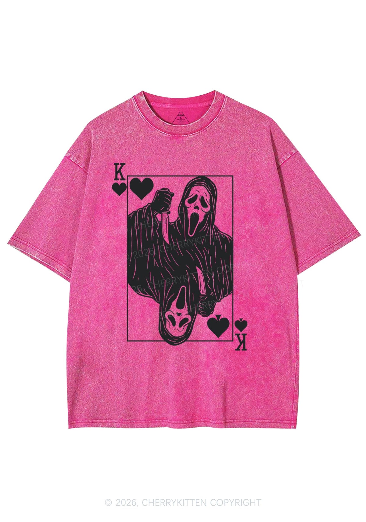 Halloween Knife Ghost Y2K Shirts Washed Tee Cherrykitten