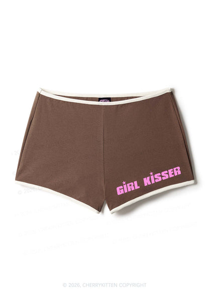 Girl Kisser Pride Y2K Booty Shorts Cherrykitten