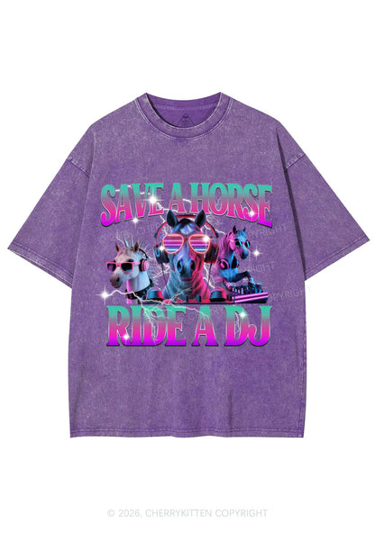 Save DJ Horse Y2K Shirts Washed Tee Cherrykitten