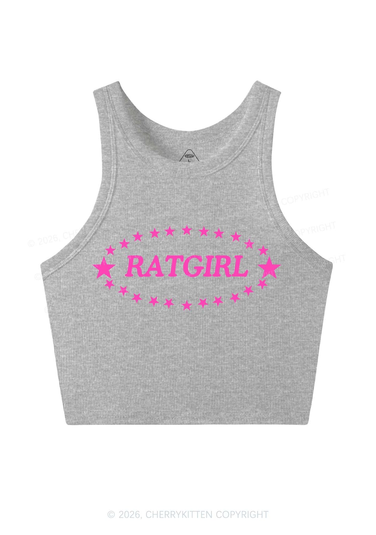 Ratgirl Star Y2K Crop Tank Top Cherrykitten