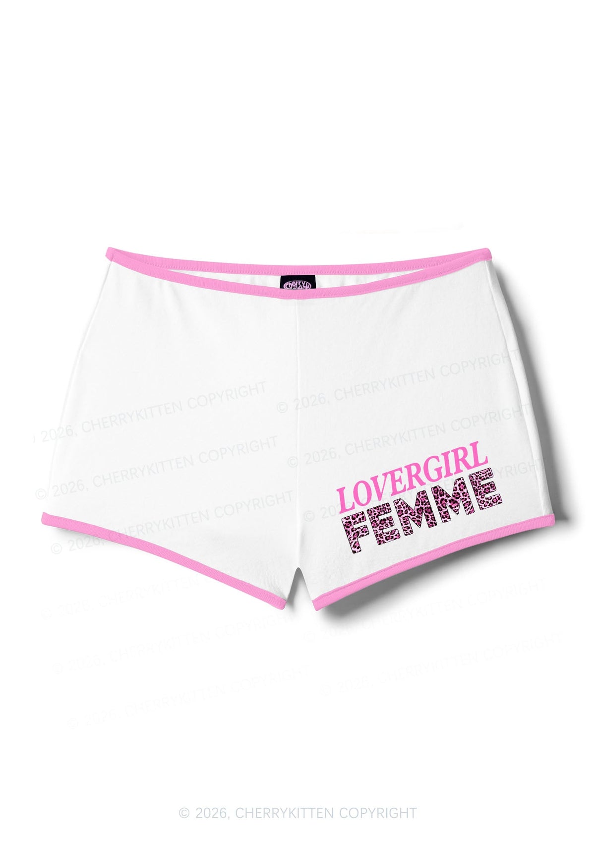 Lovergirl Femme Pride Y2K Booty Shorts Cherrykitten