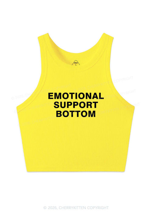 Emotional Support Bottom Pride Y2K Crop Tank Top Cherrykitten