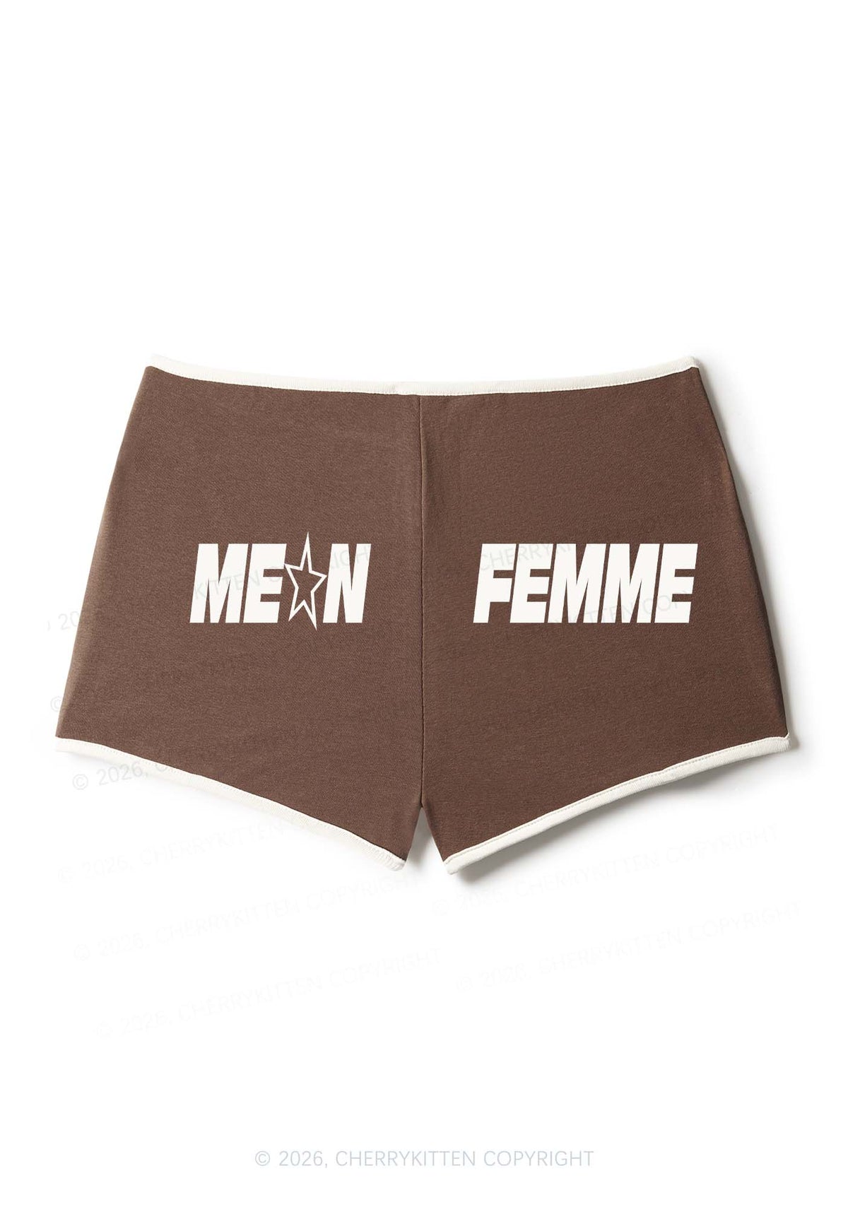 Mean Femme Pride Y2K Booty Shorts Cherrykitten