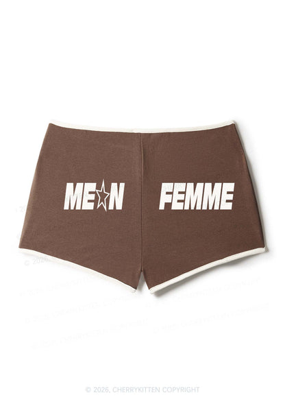 Mean Femme Pride Y2K Booty Shorts Cherrykitten
