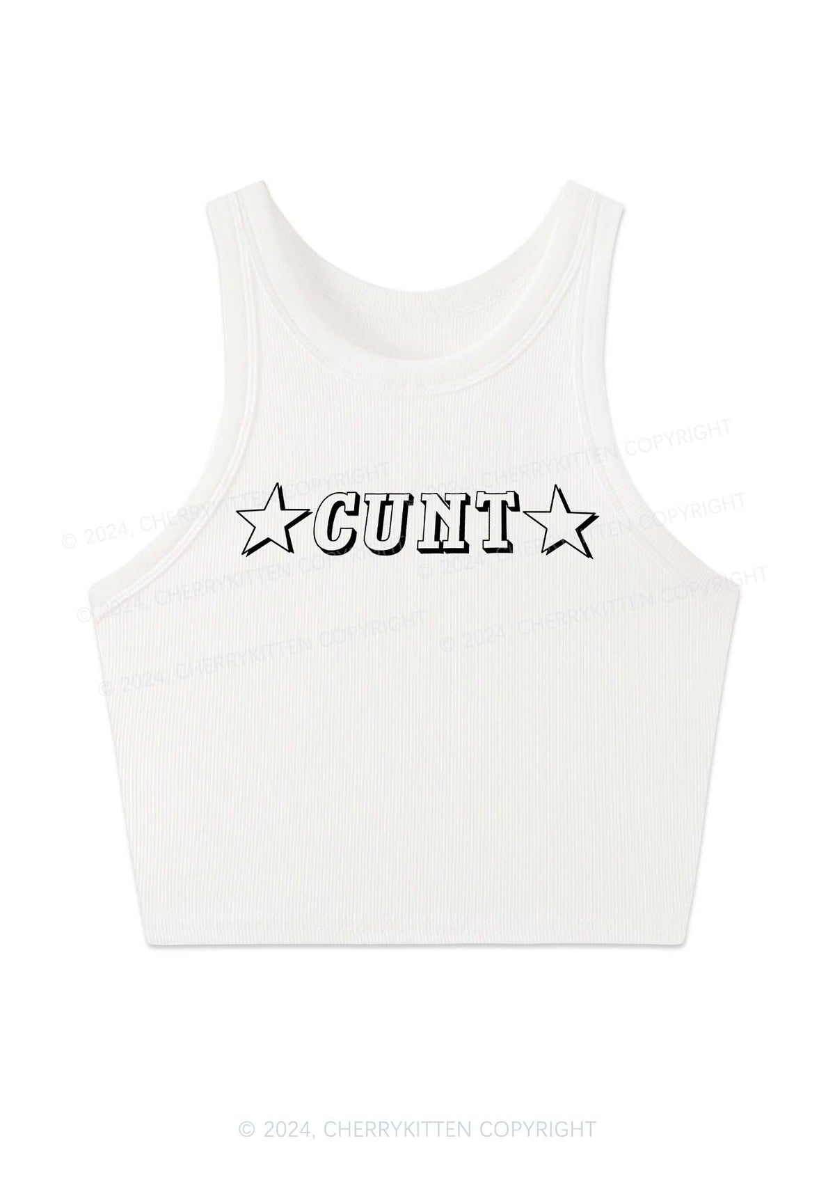 Star Count Y2K Crop Tank Top Cherrykitten