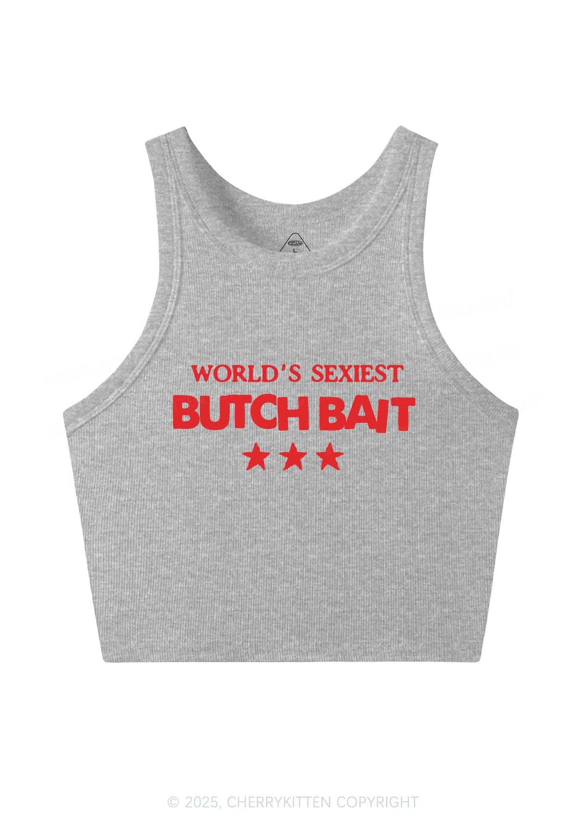Worlds Sexiest Butch Bait Pride Y2K Crop Tank Top Cherrykitten
