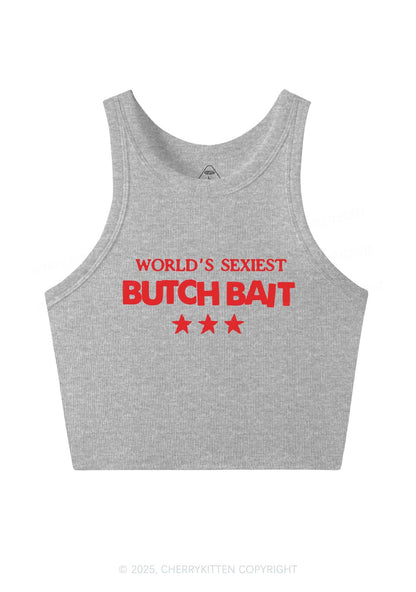 Worlds Sexiest Butch Bait Pride Y2K Crop Tank Top Cherrykitten