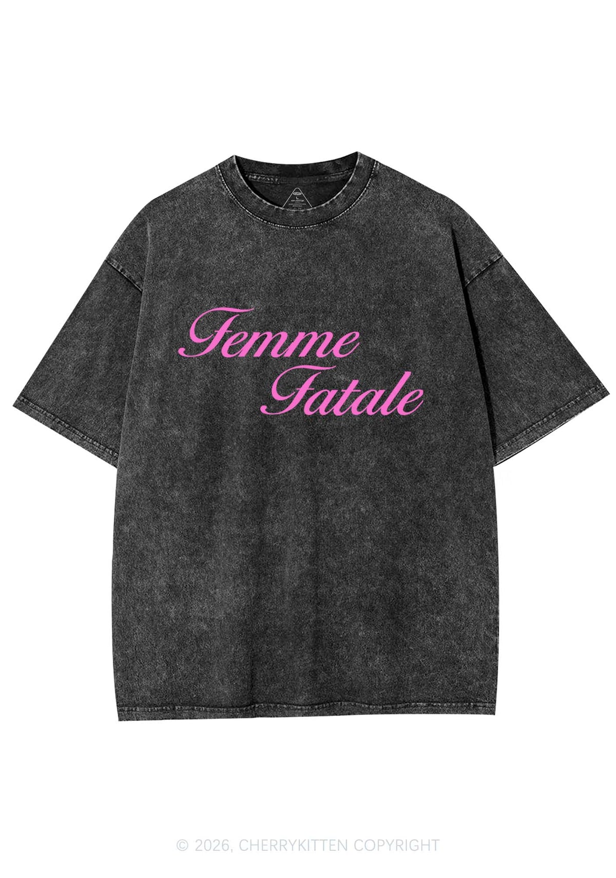 Femme Fatale Pride Y2K Shirts Washed Tee Cherrykitten