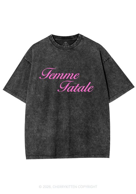 Femme Fatale Pride Y2K Shirts Washed Tee Cherrykitten