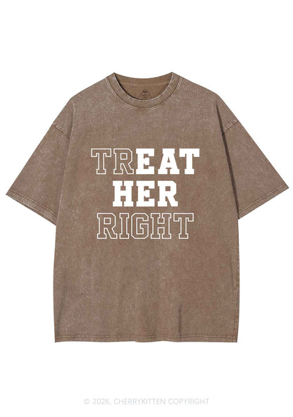 Eat Her Right Pride Y2K Shirts Washed Tee Cherrykitten