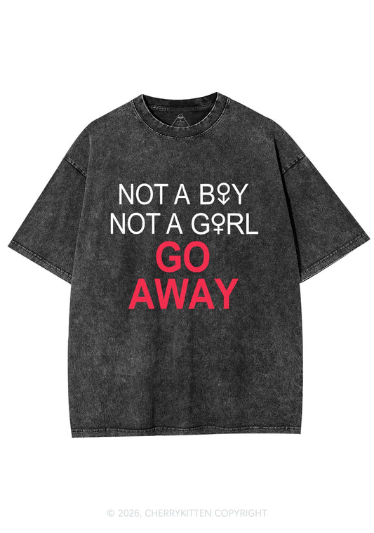 Go Away Pride Y2K Shirts Washed Tee Cherrykitten