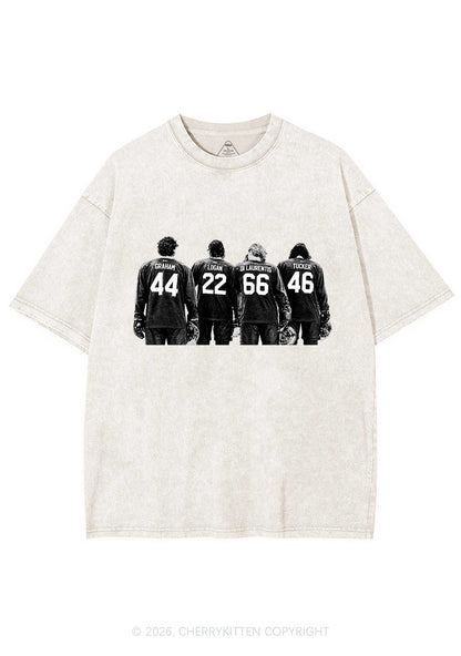 Hockey Crew Y2K Shirts Washed Tee Cherrykitten