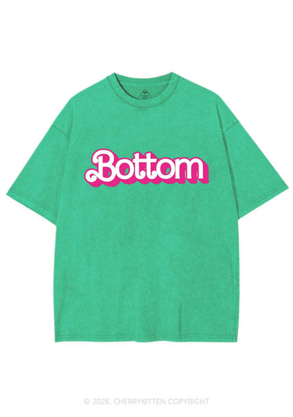 Pink Bottom Pride Y2K Shirts Washed Tee Cherrykitten