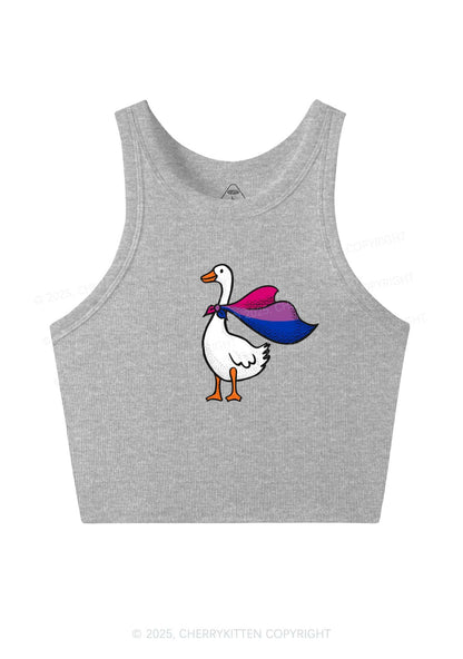 Bisexual Goose Pride Y2K Crop Tank Top Cherrykitten