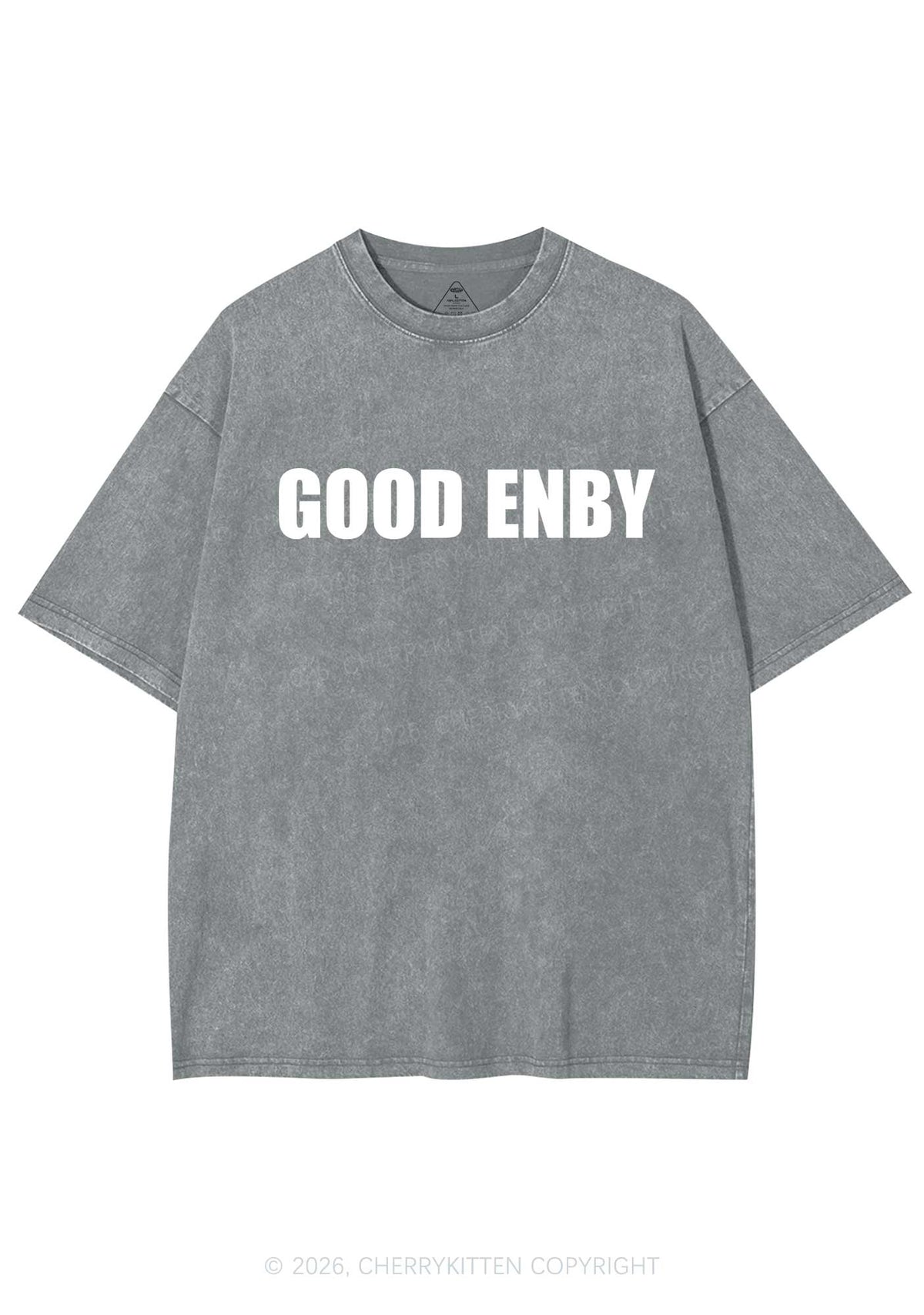 Good Enby Pride Y2K Shirts Washed Tee Cherrykitten