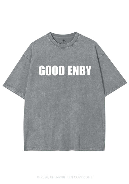 Good Enby Pride Y2K Shirts Washed Tee Cherrykitten