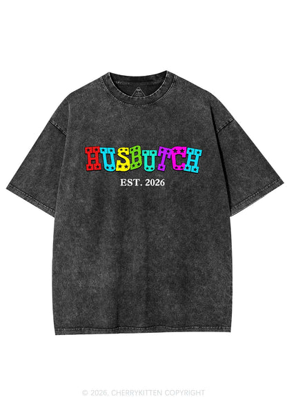 Custom Year Rainbow Husbutch Pride Y2K Shirts Washed Tee Cherrykitten