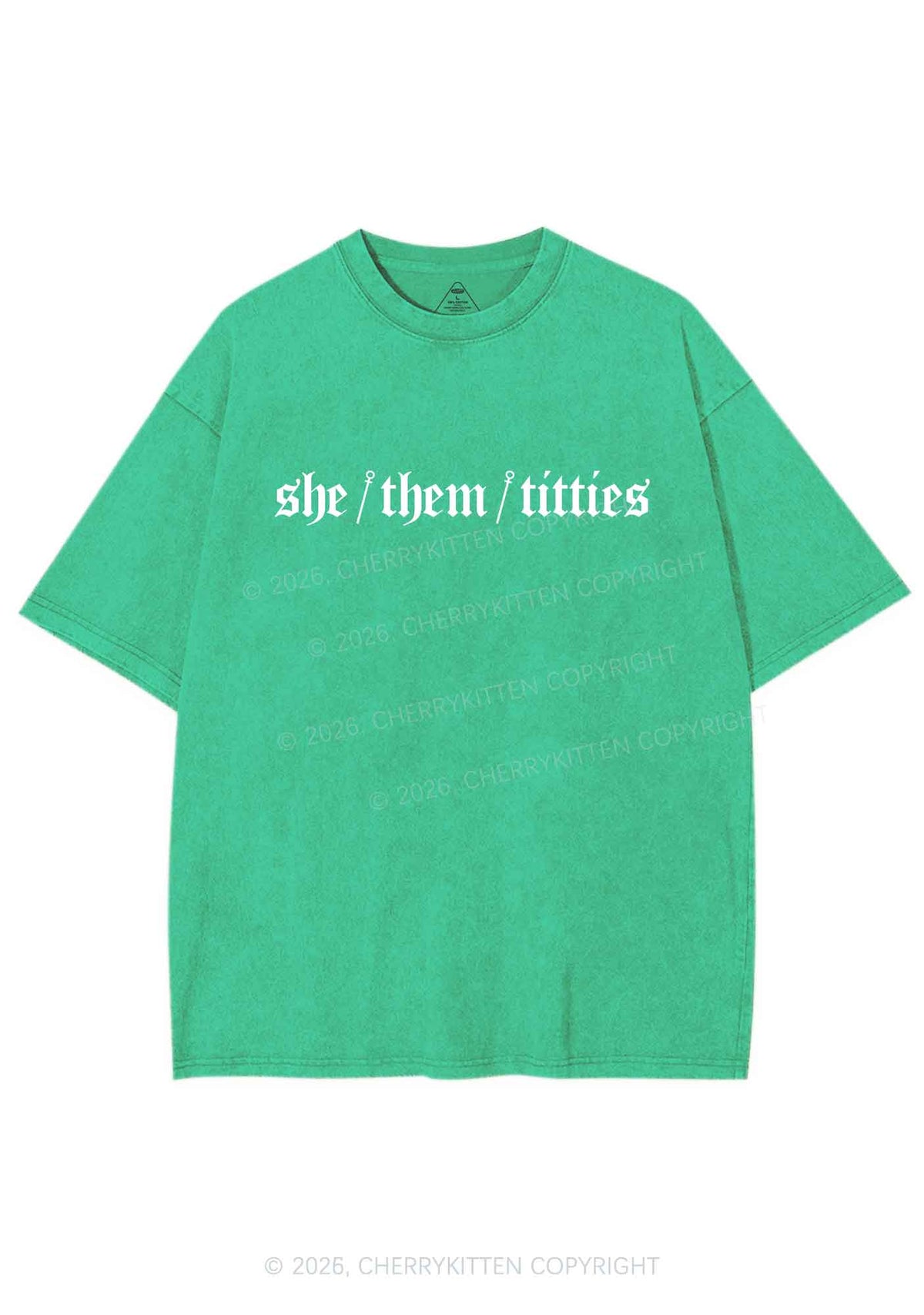 She Them Txtties Pride Y2K Shirts Washed Tee Cherrykitten