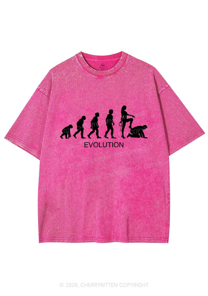 Female Evolution Y2K Shirts Washed Tee Cherrykitten