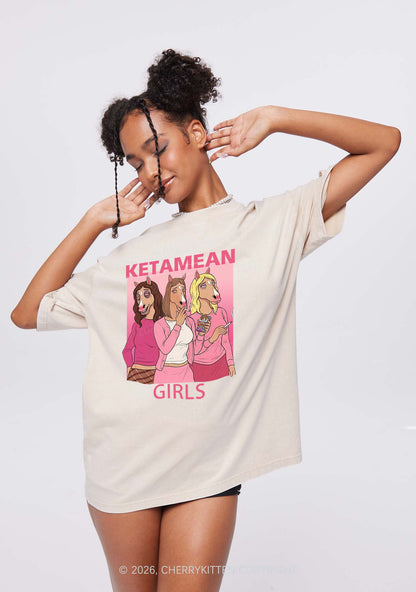 K Horse Girls Y2K Shirts Washed Tee Cherrykitten