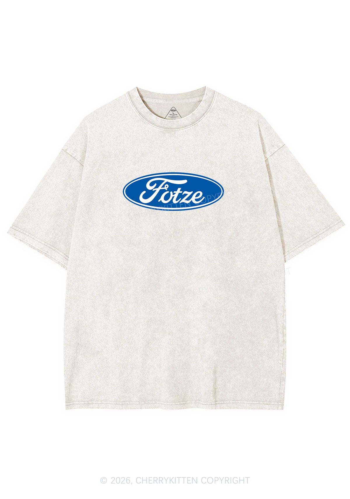 Fotze Y2K Shirts Washed Tee Cherrykitten