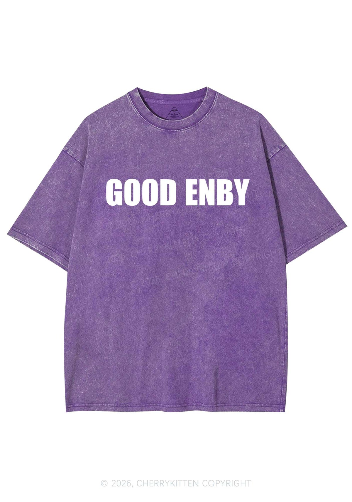 Good Enby Pride Y2K Shirts Washed Tee Cherrykitten
