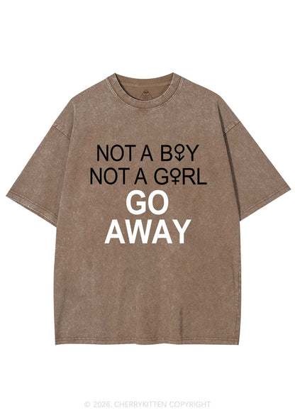 Go Away Pride Y2K Shirts Washed Tee Cherrykitten