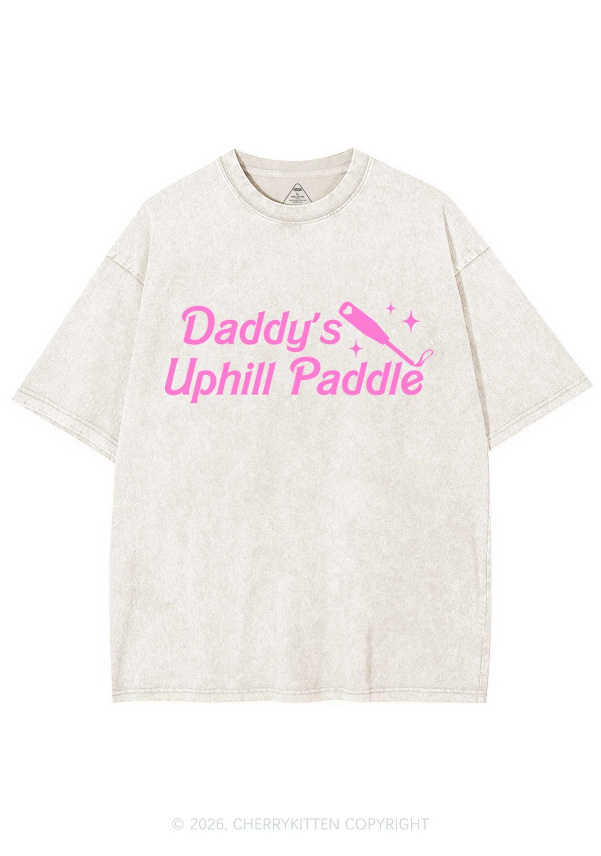 Daddys Uphill Paddle Y2K Shirts Washed Tee Cherrykitten