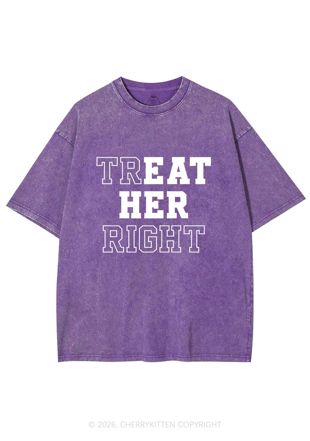 Eat Her Right Pride Y2K Shirts Washed Tee Cherrykitten