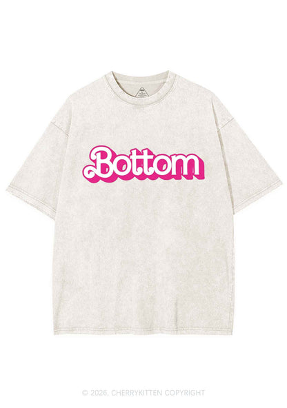 Pink Bottom Pride Y2K Shirts Washed Tee Cherrykitten