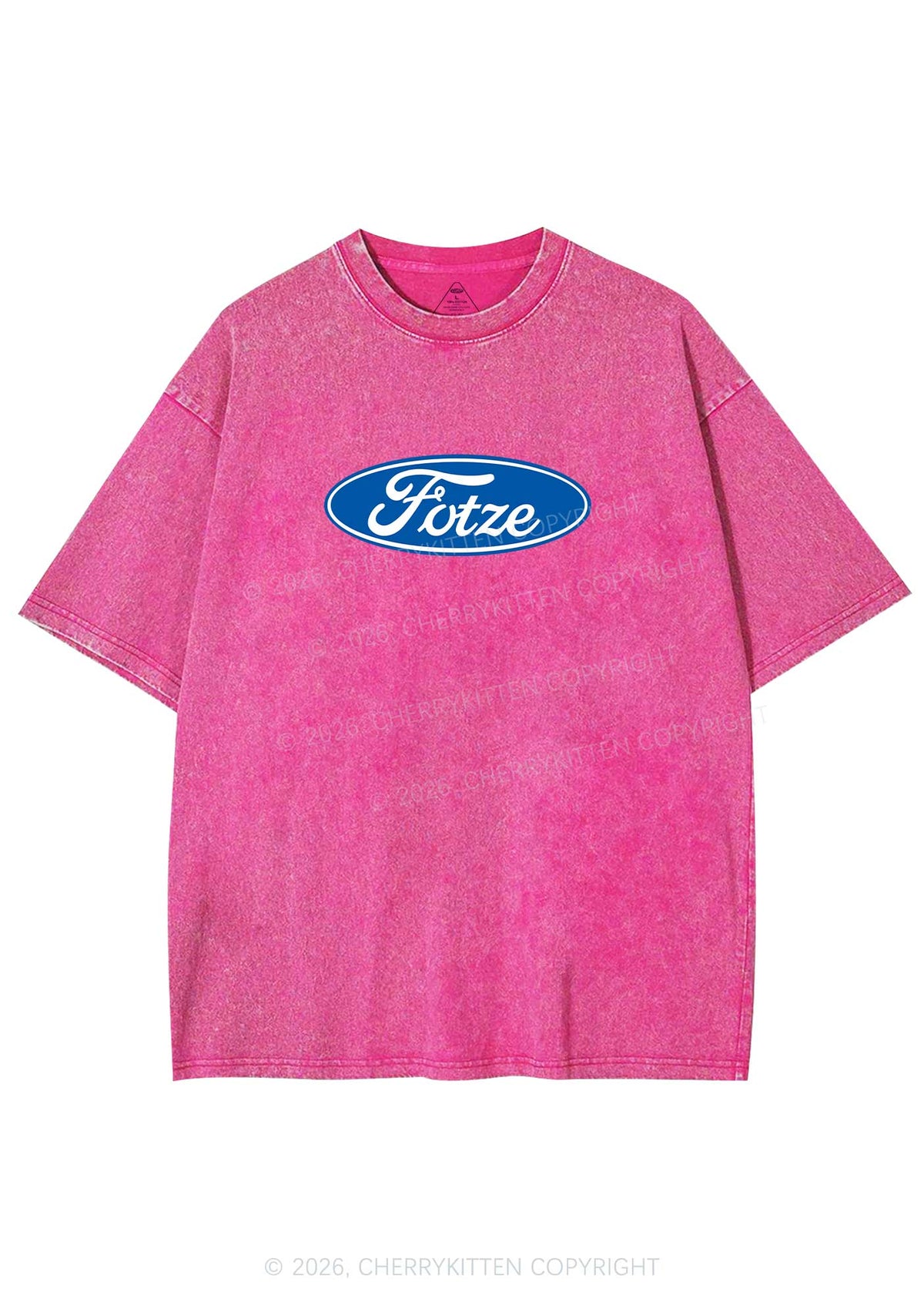 Fotze Y2K Shirts Washed Tee Cherrykitten