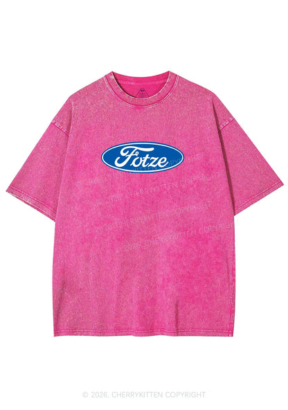 Fotze Y2K Shirts Washed Tee Cherrykitten